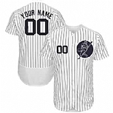 Yankees White Customized Flexbase New Design Jersey